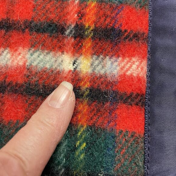 Vintage Kayso Tartan Plaid Baby Bunting Blanket Royal Stewart Wool Great Britain - Picture 9 of 10
